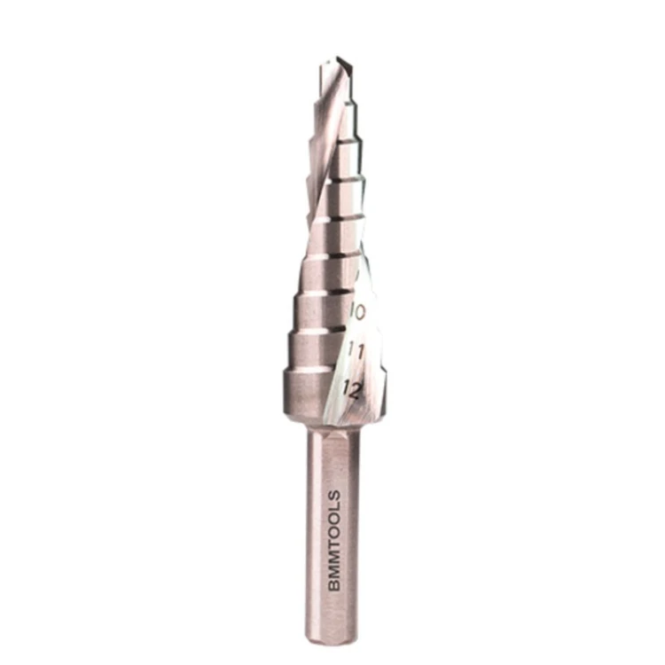 Wiertło stopniowe spiralne BMM HSS 4x12 mm do wiercenia otworów w metalu
