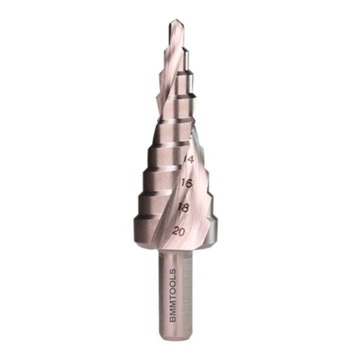 Wiertło stopniowe spiralne BMM HSS 4x20 mm z rowkiem spiralnym