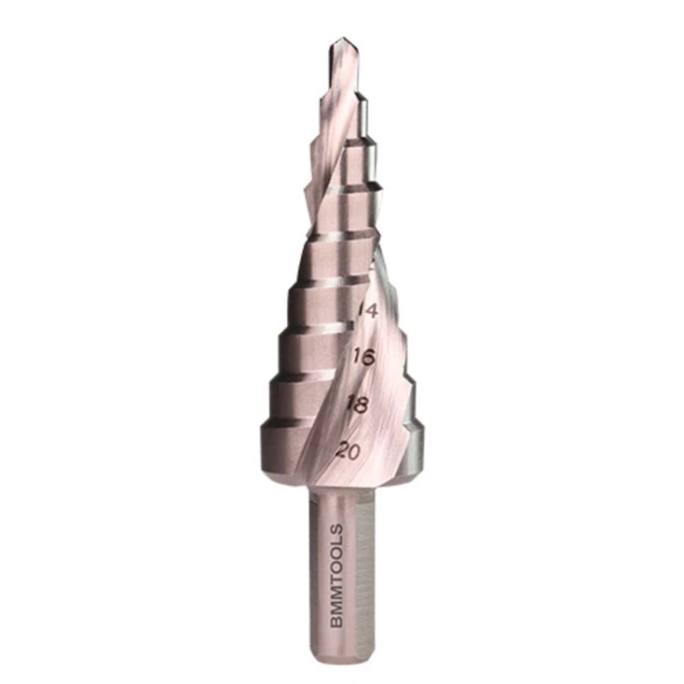 Wiertło stopniowe spiralne BMM HSS 4x20 mm z rowkiem spiralnym