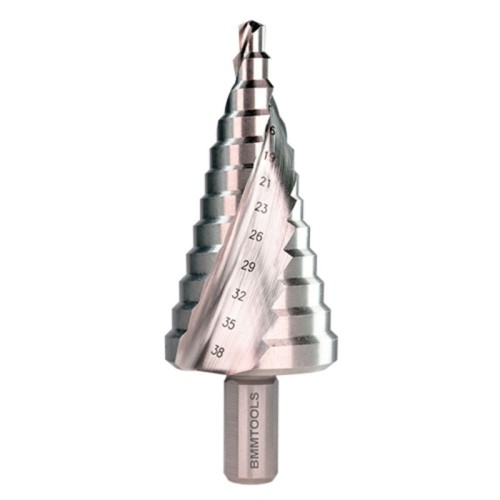 Wiertło stopniowe spiralne BMM HSS 6x38 mm do stopniowego wiercenia w metalu