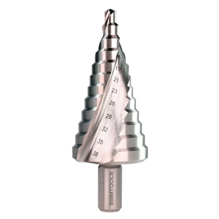 Wiertło stopniowe spiralne BMM HSS 6x38 mm do stopniowego wiercenia w metalu