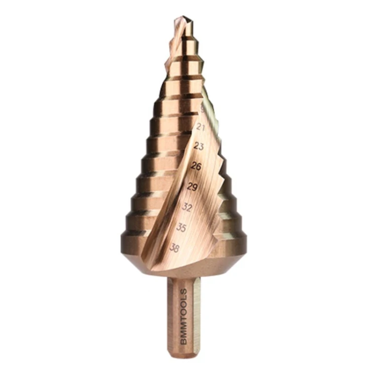 Wiertło stopniowe spiralne BMM HSS Co5 6x38 mm do precyzyjnego wiercenia w metalu