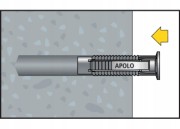 Kołek nylonowy CELO FX 6 - Instrukcja montażu CELO FX  krok 1 wiercenie